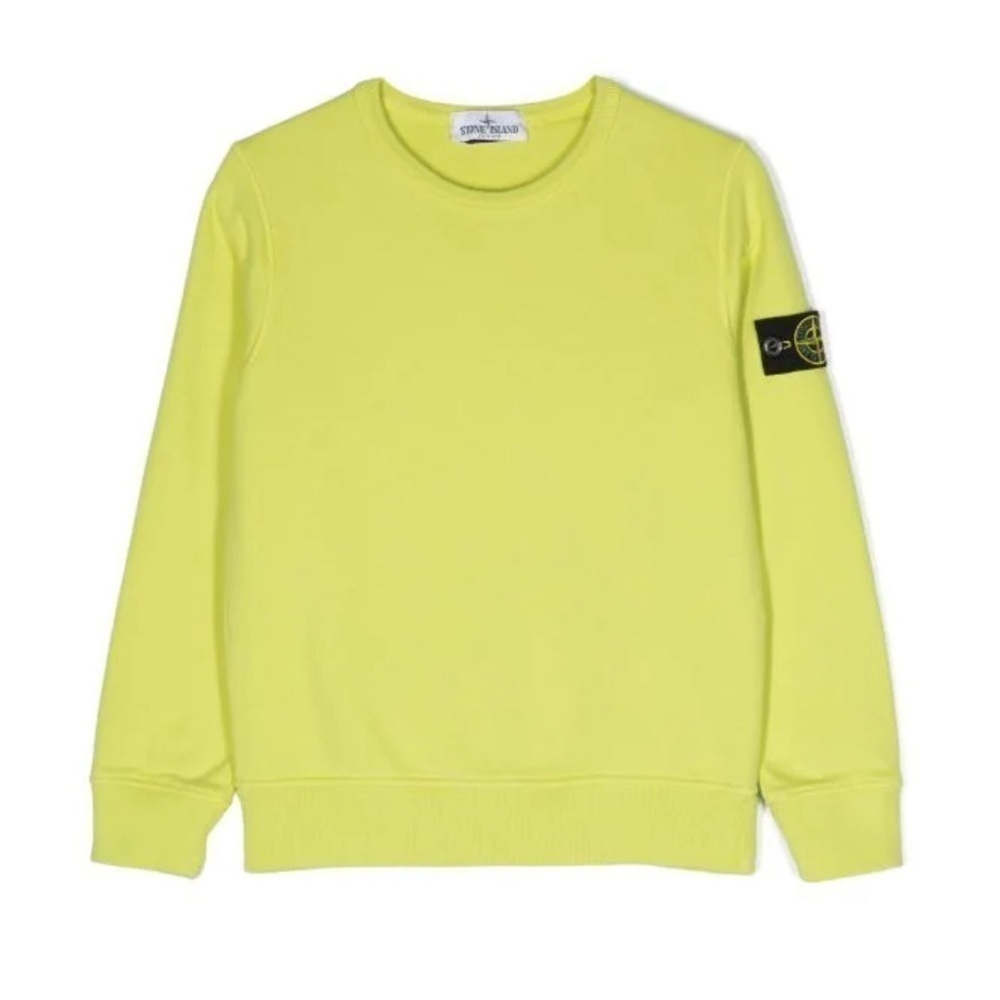 Stone Island Junior Lime Green Sweatshirt Junior 14 - Picture 2 of 14